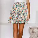 Summer Bohemian Floral Printed High Waist Ruffle A Line Beach Mini Skirt Multi Size M Photo 2