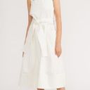 Everlane The Organic Cotton Herringbone Dress Midi Length Bone White NWT Size XS Photo 1