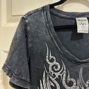 Vocal  scoop neck short sleeve motorcycle shirt gray size XL Photo 1