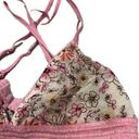 Aerie Floral Bralette Pink Size L Photo 2