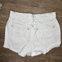 LF White Distressed High Waisted Shorts Photo 4