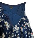 Jason Wu  for Target Navy Blue Floral DAISY Pleated Accordion Skirt Women's Sz 6 Photo 2