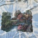 Vintage Tie Dyed Carl Vatene Art Work Tee Shirt Blue Size L Photo 2