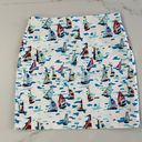 Talbots  Womens Nautical/Sailboat Print Skirt Sz 6P Photo 0