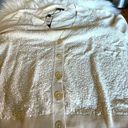 Talbots Stunning  winter white sequined short sleeve sweater Photo 0