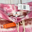 Sundry  Pink and Wine Tie Dye Basic Terry Sweatpants NEW Size 1 Small Photo 3