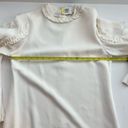 Alexis  Marianne Dress in Ivory ruffle tiered sleeve high neck medium m Photo 9