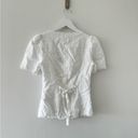 Reformation  Anabella White Linen Top 2 Photo 2