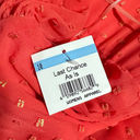 Kimberly  Goldson Lesli Clip Dot Long Sleeve Maxi Dress Women's Small Coral NWT Photo 8