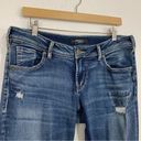 Silver Jeans  Distressed SAM Boyfriend Cropped Jean Size 29 Photo 5