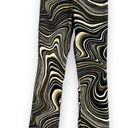 Motel Rocks  Jeans Zoven Flare Trouser in 70s Ripple Swirl Pattern XXS Brown Photo 1