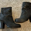 Frye Gorgeous Black Leather  Boots, Size 7M, Nearly New Condition Photo 1