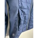 Peter Millar Peter Sweater Womens Small Blue Sharks Tooth Full Zip Hybrid Navy Jacket Photo 7