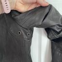 Banana Republic  Black Leather Moto Jacket Photo 4