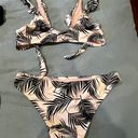 South Beach Dusky Palm Print Frill Bikini Set Photo 5