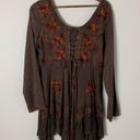 Sacred Threads  Boho Asymmetric Earthy Embroidered Dress Size Small - Medium Photo 3