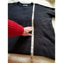 Treasure & Bond  Knit Crewneck Wool Blend Long Sleeve Black Sweater Top Womens M Photo 5