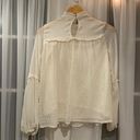 Off White High Neck Blouse Size M Photo 1