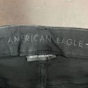 American Eagle  Curvy Highest Rise Flare Button Fly Black Denim Jeans Size 00 Reg Photo 7