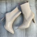 MIA NWOB  Bobbie booties in ecru flyknit stiletto heels size 9 Photo 3