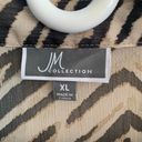 JM Collection  Animal Print Matching Set Jacket & Tank XL Photo 5