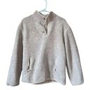 Pink Lily  Womens sz Small Quarter Zip Sherpa Jacket Light Brown Photo 0