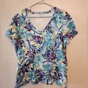 Studio Works  The Studio Tee Size xl Floral Print Short Sleeve Shirt Photo 0