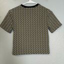 Opening Ceremony  Women’s Green Geometric Textured Baby Tee Photo 6