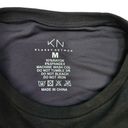 Klassy Network  Peek a boo Long Sleeve Shirt Black Built in Bra Brami Size Medium Photo 4