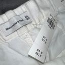 Abercrombie & Fitch Abercrombie Linen-Blend Tailored Wide Leg Pant in White Photo 9