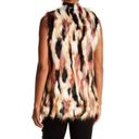 Romeo + Juliet Couture  Multi-Colored Long Faux Fur Vest Small $240 Photo 11