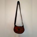 NEW Handmade Dyed Cowhide Leather Cossbody Purse Steer Cow Rust Western Orange Photo 10