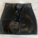 Leather Skirt Black Size M Photo 0