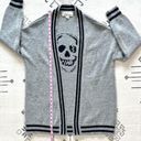 Vintage Havana Knit Skull Cardigan Sweater Photo 6