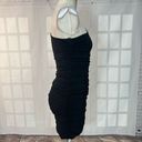 City Triangles  Black Ruched Bodycon One Shoulder Mini Dress Size S Photo 5