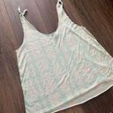 Ecote Ecoté blue & white tank top size small.  Photo 1