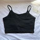 Halara Basic Padded Workout Cropped Tank Top, Black, Size L, NWT Photo 3