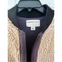 Anthropologie  Marrakech Blocked Sherpa Teddy Bomber Jacket Photo 5