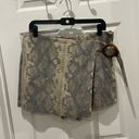 ZARA Faux Snakeskin Skort Photo 0