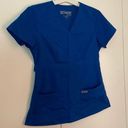 Grey's Anatomy Grey’s Anatomy Professional Wear by BARCO Scrub Top Blue Small Photo 0