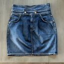 Citizens of Humanity  Womens Denim Jean Skirt 27 Mini Zip Dark Wash Classic Photo 1