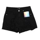 Missguided  black denim cutoff shorts 0 NWT Photo 0