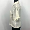 The Row All Off White Sheer Button Up Photo 6
