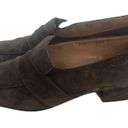 Salvatore Ferragamo  Women's Brown Suede Loafers Slip-On Shoes Photo 2