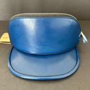 Burberry  Ink Blue Removable Zipper Pocket Vinyl Visor Hat Size L Photo 1