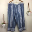 Ralph Lauren NWT LAUREN  linen stripe wide leg pant 18W Photo 1