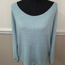 Cyrus Waffle Wave Long Sleeve Blue Blouse Size Large Photo 0