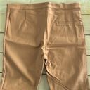 Kardashian Kollection Women Large Vegan Leather Kardashian Buttery Soft Pants Stretchy Side Camel 🐫 Photo 7