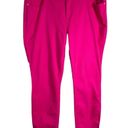 Crown & Ivy Crown Ivy Plus SIze 20W Jeans Hot Pink High Rise Skinny Cotton Stretch 1245 Photo 8