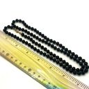 Monet  vintage long  black beaded necklace Photo 5